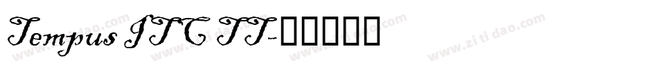 Tempus ITC TT字体转换